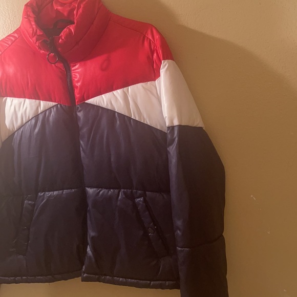 NWOT C SONO Quilted Red White & Blue Jacket; lightweight with pockets - Picture 2 of 4